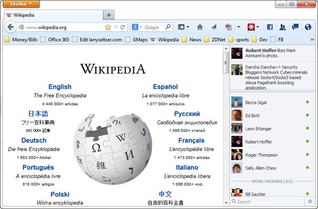 Disponible FireFox 27 con SocialAPI