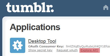 Tumblr explore API