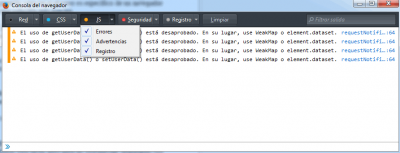 Consola navegador FireFox