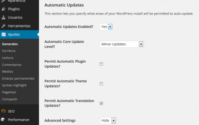 update control wordpress plugin