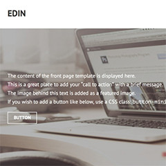 Tema Edin para WordPress