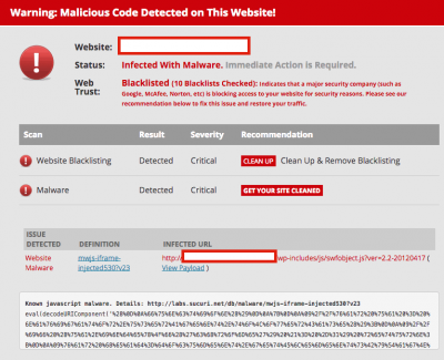 Malware SoakSoak WordPress