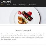 canape tema para restaurantes wordpress