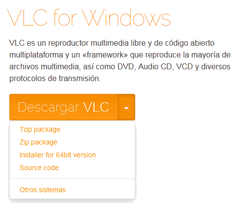 Descargar VLC para windows portable