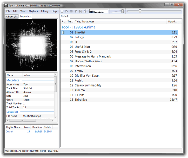 foobar2000 1.6.11 – Final Foorbar2000-interfaz-principal