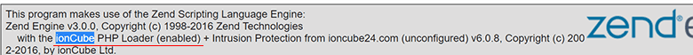 ioncube loader phpinfo