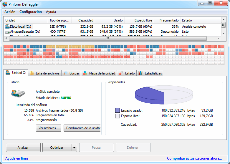 Defraggler desfragmentar disco duro