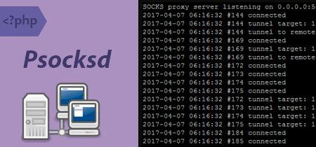 Psocksd, un servidor proxy SOCKS en PHP