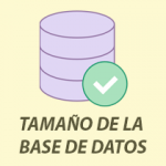 tamaño base de datos icono