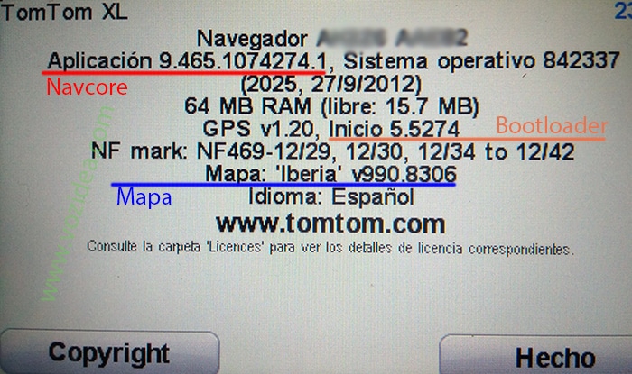 versión navcore TomTom