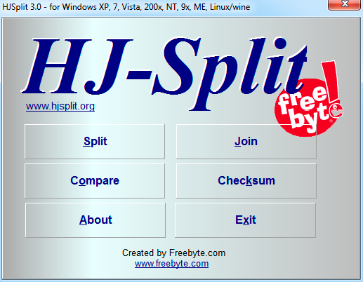 HJSplit windows