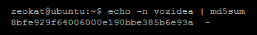 md5 hash terminal linux