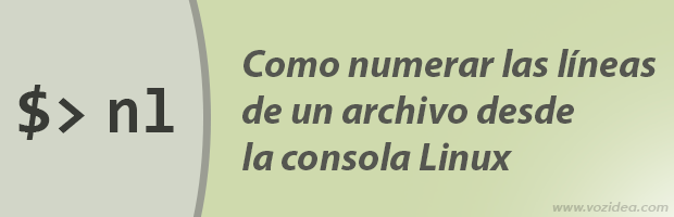 Como numerar las líneas de un archivo en la consola Linux