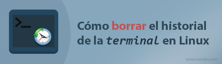 borrar historial terminal linux