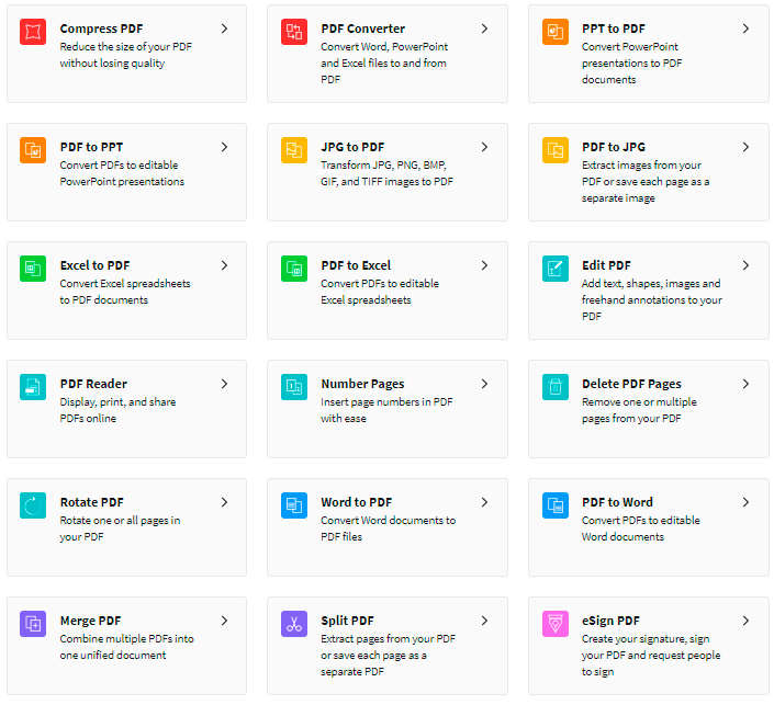 Herramientas smallpdf